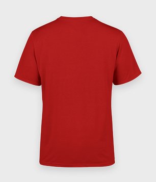 Męska koszulka (bez nadruku, gładka) - czerwona